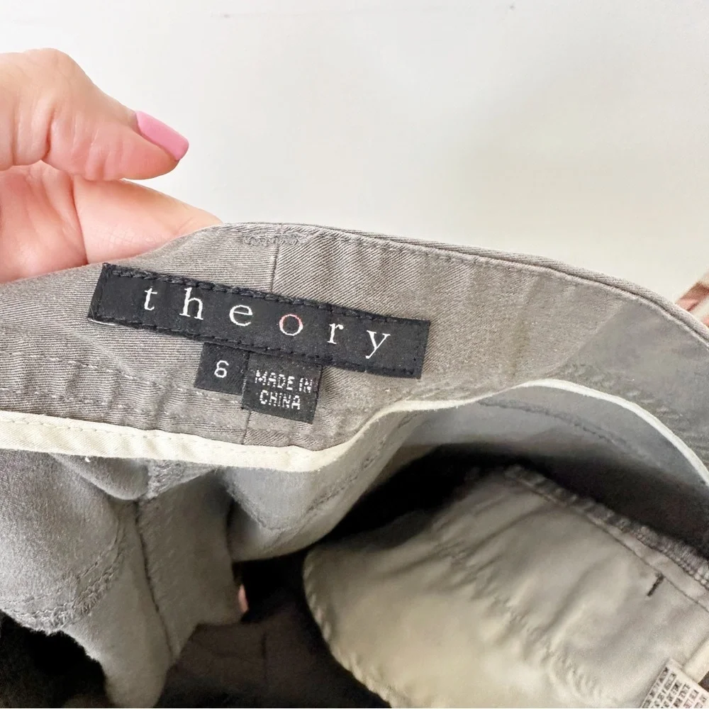 Theory Bermuda Cotton Shorts Size 6